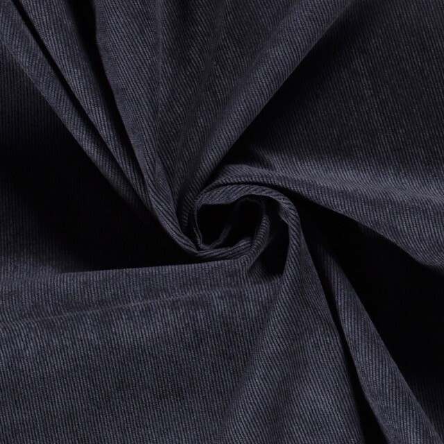 Feincord stretch Uni marine