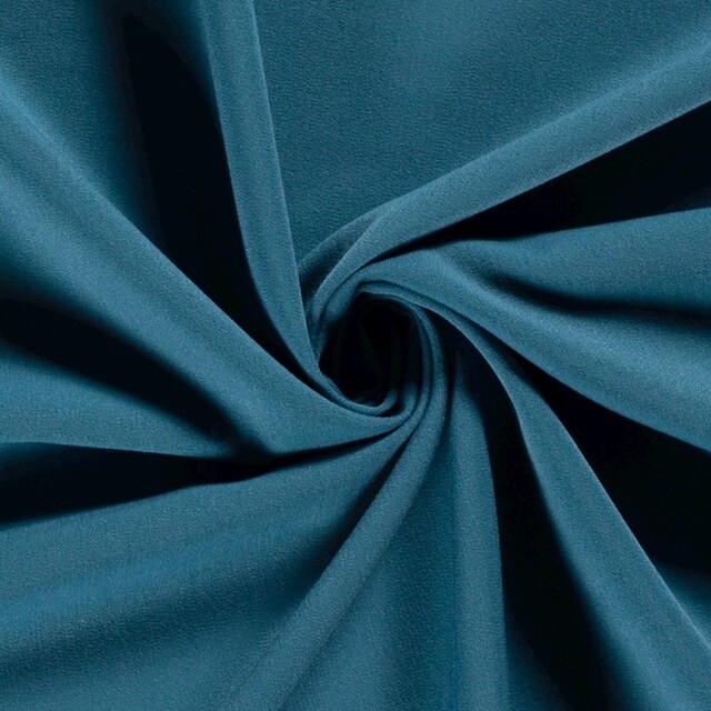 Bi-stretch gabardine petrol