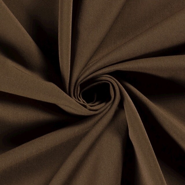 Bi-stretch gabardine braun