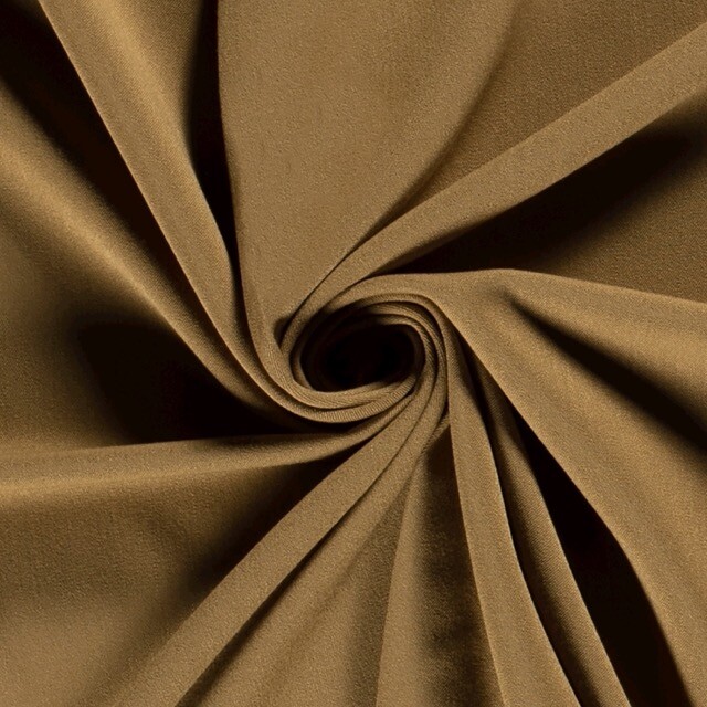 Bi-stretch gabardine camel