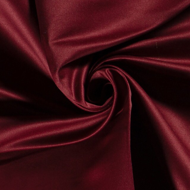 Satin duchesse Uni bordeaux