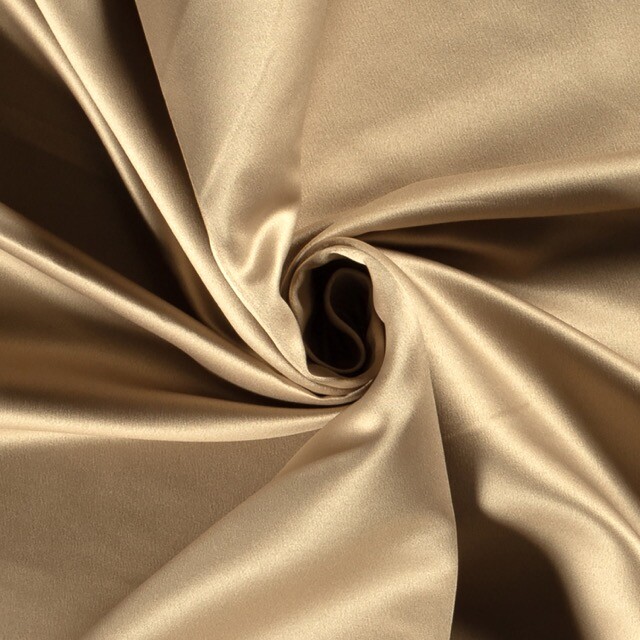 Satin duchesse uni beige
