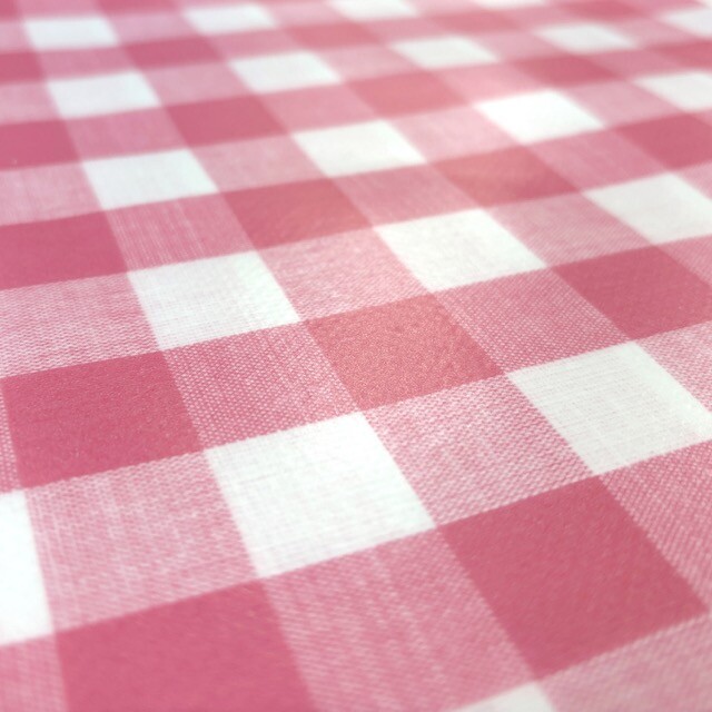 Wachstuch bedruckt Karo fuchsia