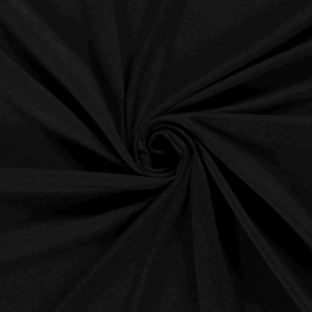 Viskosejersey Uni schwarz