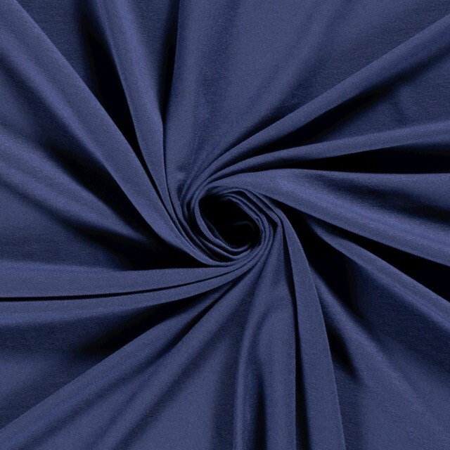 Viskosejersey Uni indigo