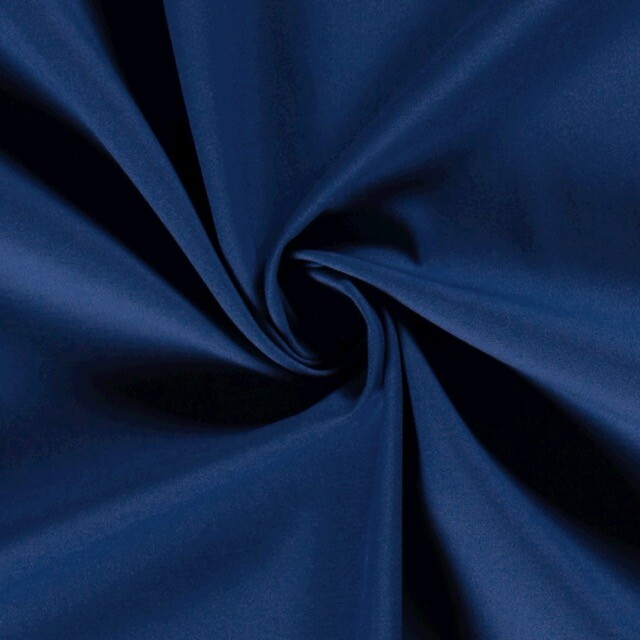 Baumwoll Twill stretch Uni kobalt