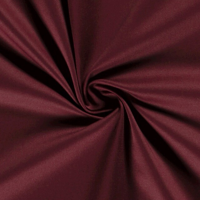 Baumwoll Twill stretch Uni bordeaux