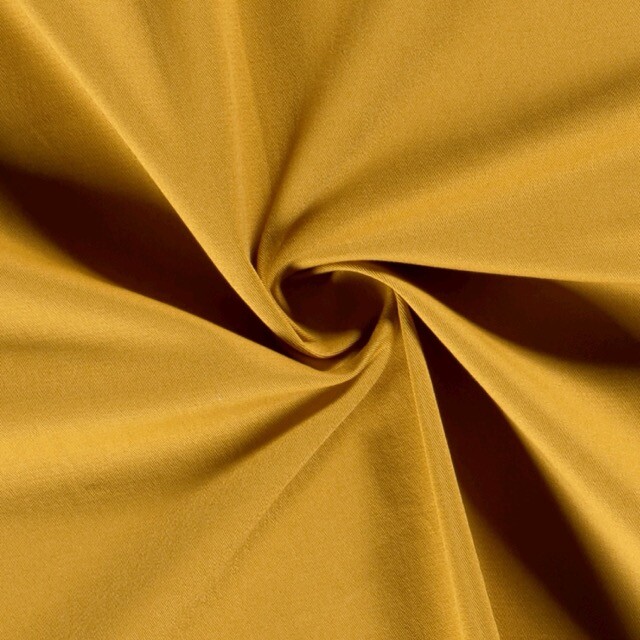 Baumwoll Twill stretch Uni ocker