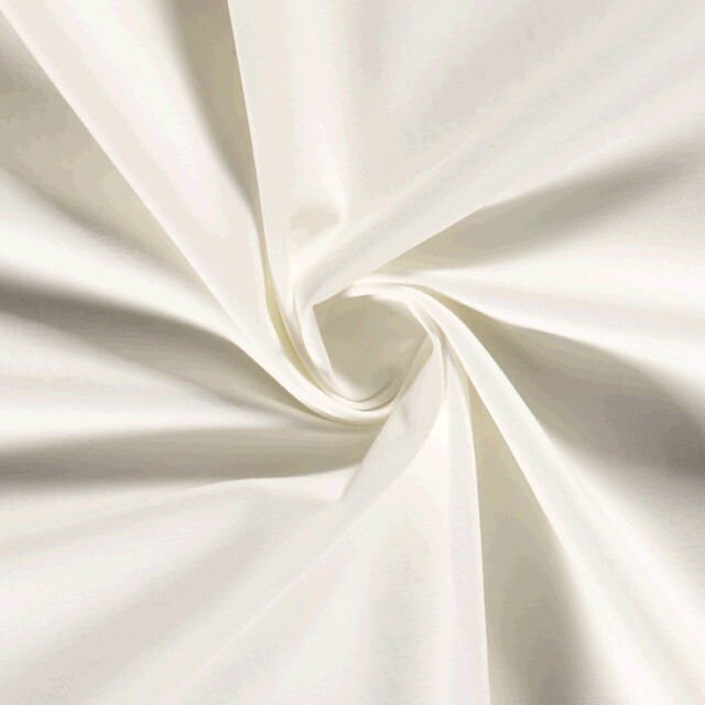 Baumwoll Twill stretch Uni offwhite