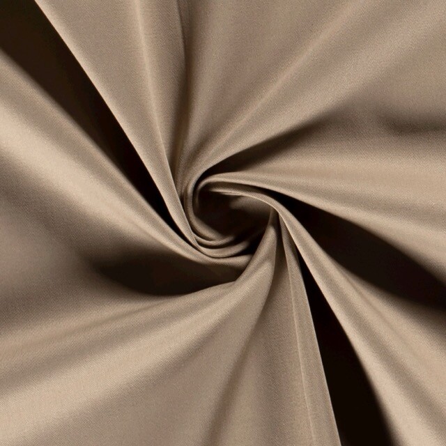 Baumwoll Twill stretch Uni beige