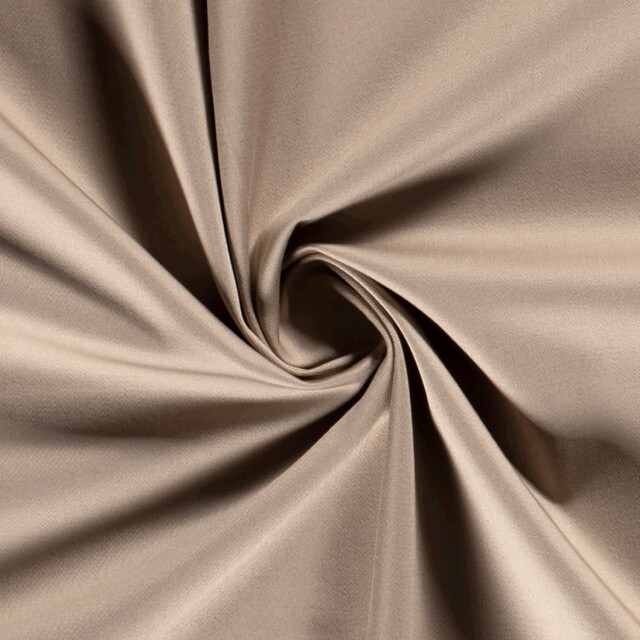 Baumwoll Twill stretch Uni beige