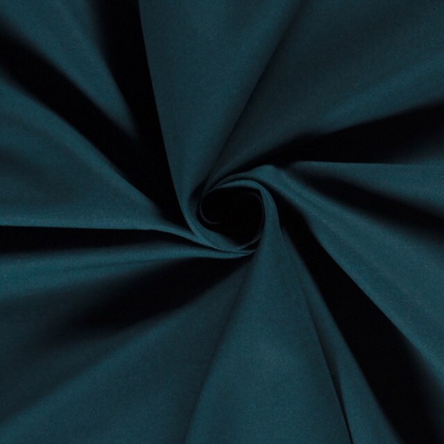 Baumwoll köper/twill uni petrol