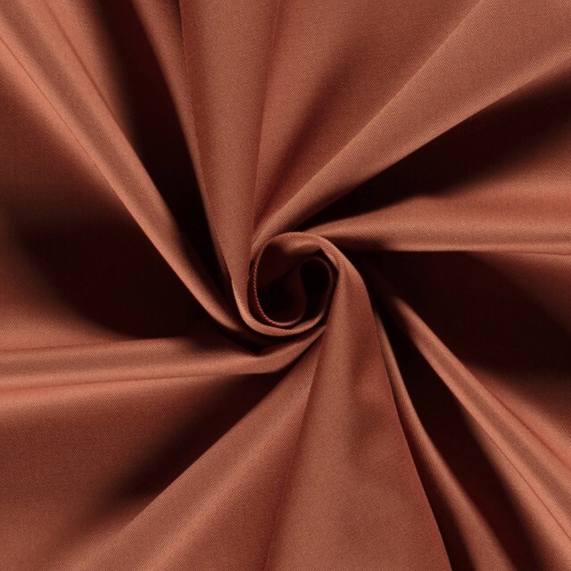 Baumwoll Köper/Twill Uni brick