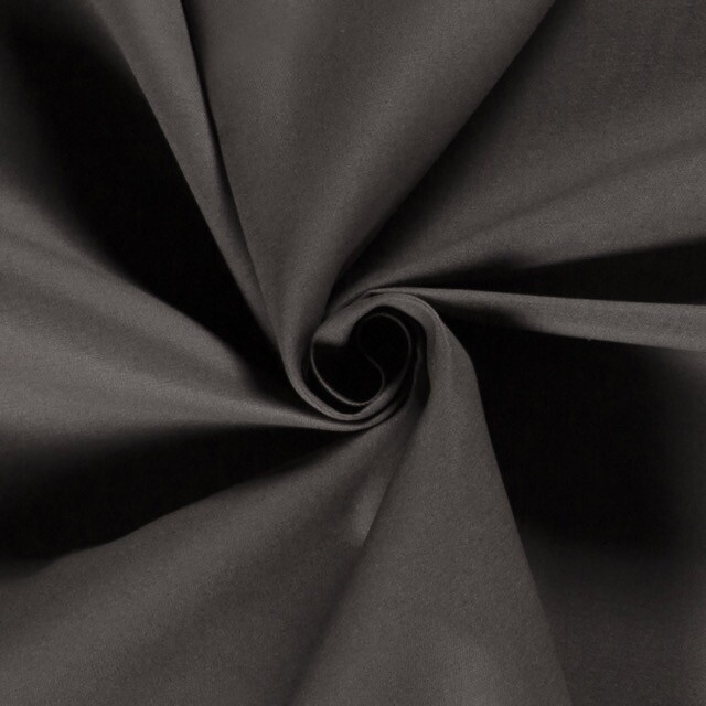 Baumwoll köper/twill uni dunkelgrau