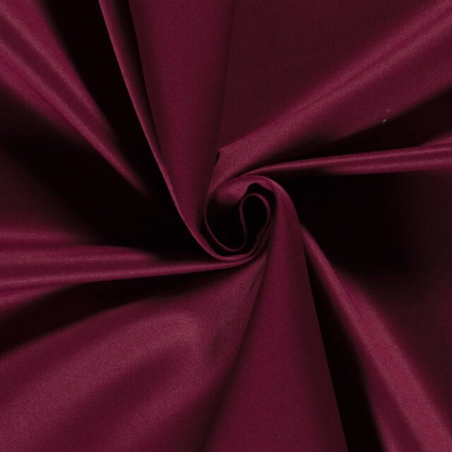 Baumwoll köper/twill uni bordeaux