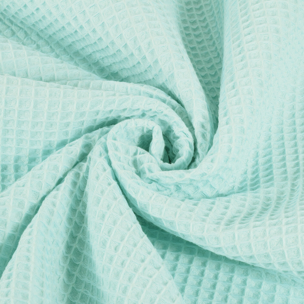 Waffelpiqué grob light mint