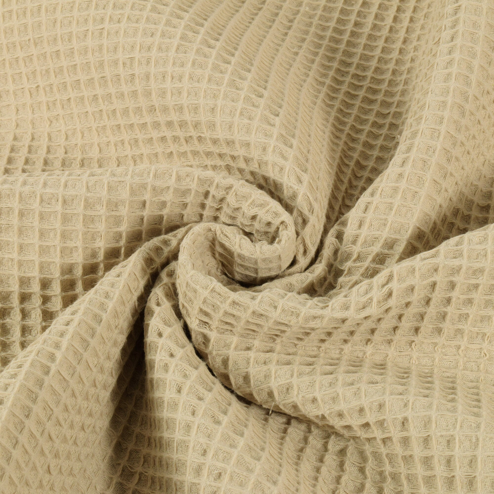 Waffelpiqué grob beige
