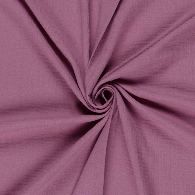 Baumwoll musselin uni altrosa