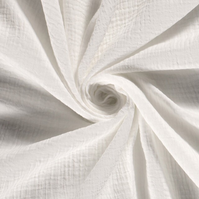 Baumwoll Musselin Uni creme
