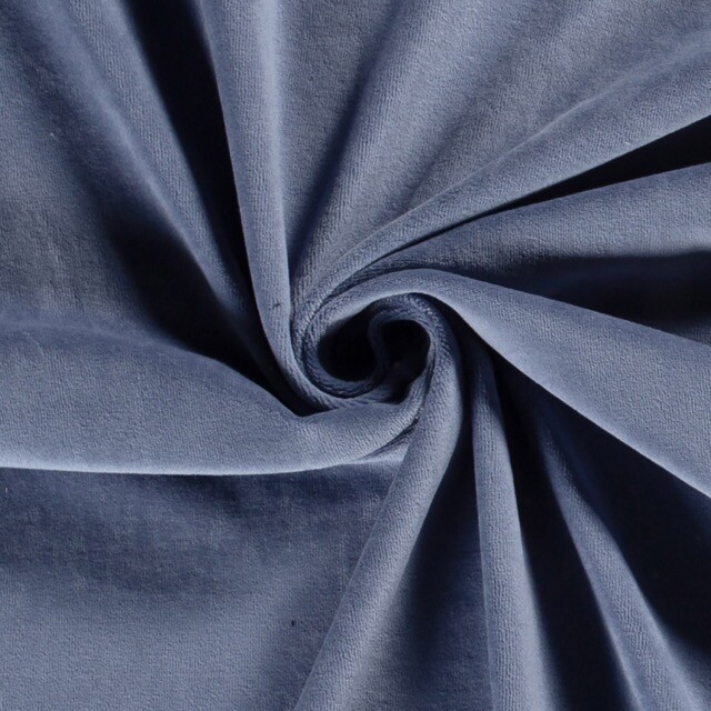 Nicky Velours Uni indigo
