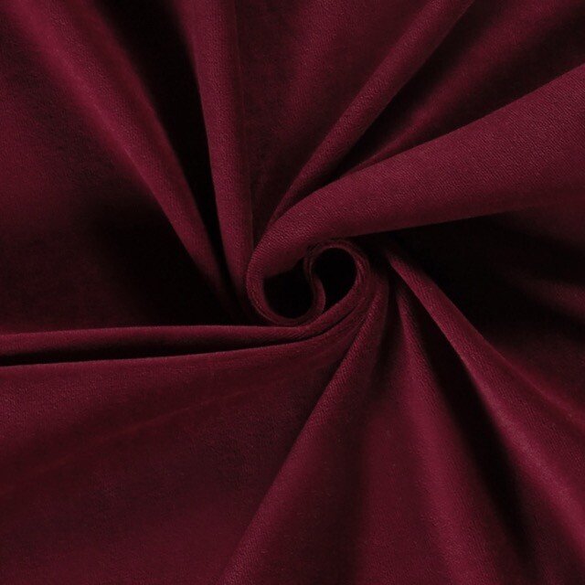 Nicky Velours Uni bordeaux