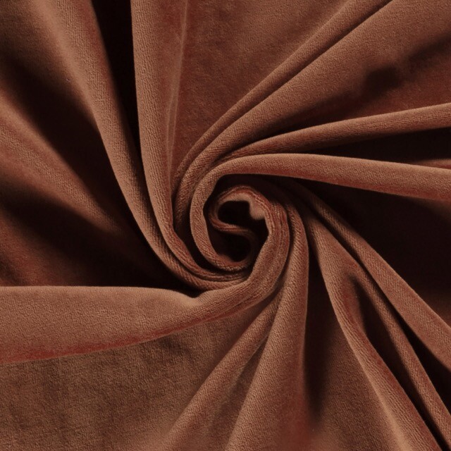Nicky velours uni altrosa