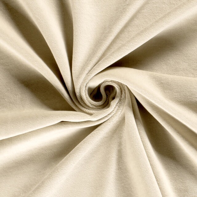 Nicky velours uni beige