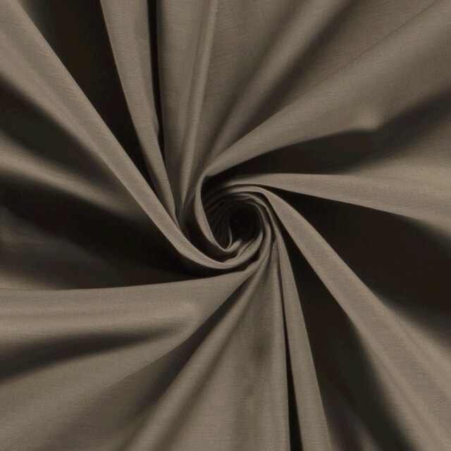 Baumwolle satin stretch Uni beige