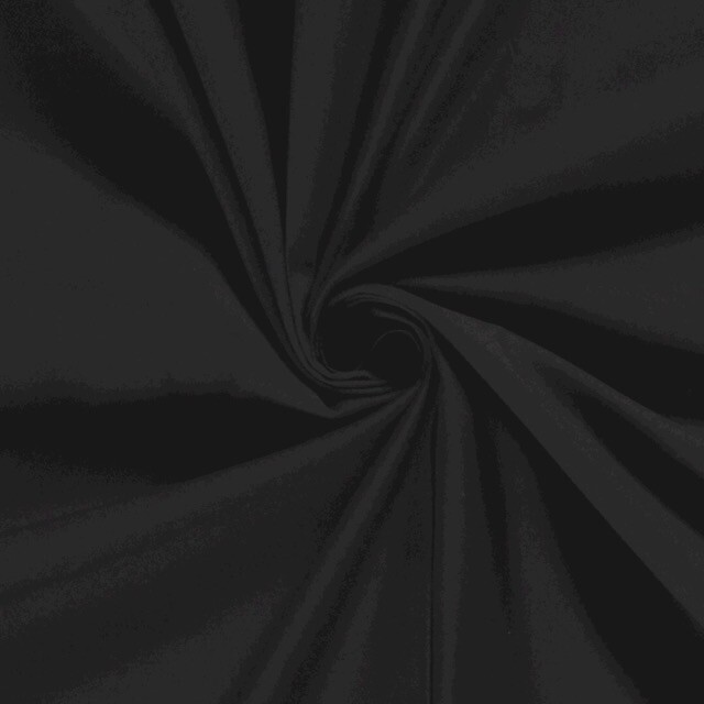 Baumwolle satin stretch uni schwarz