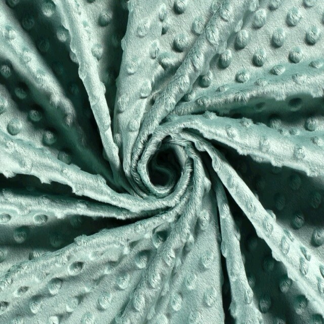 Minky Fleece Punkte mint
