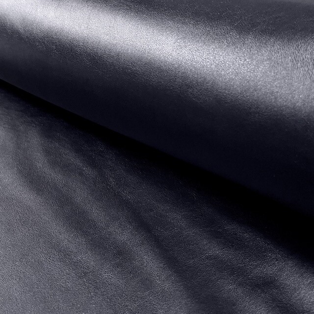 Stretch Lederimitat marine