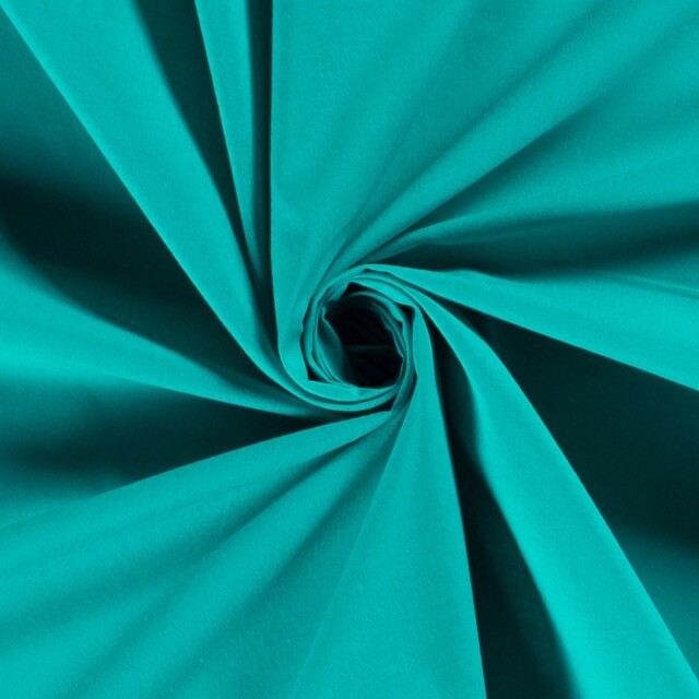 Baumwoll Voile Uni türkis