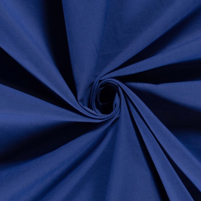 Baumwoll Voile Uni kobalt