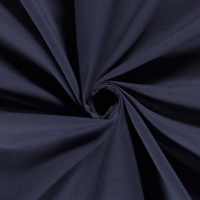 Baumwoll Voile Uni marine