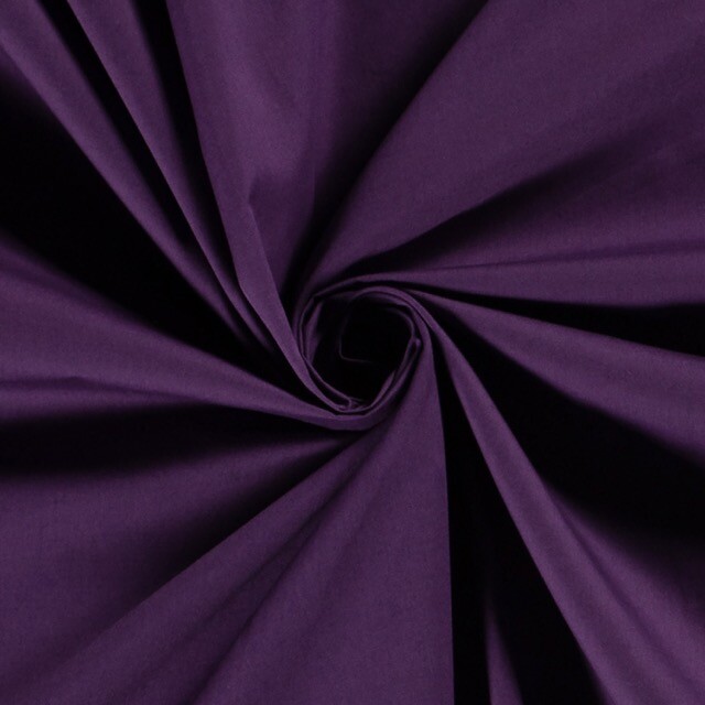 Baumwoll Voile Uni aubergine
