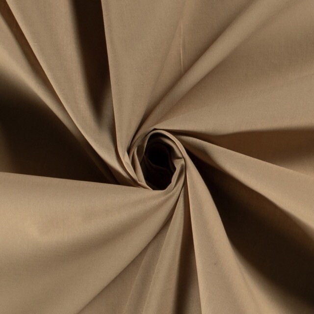 Baumwoll Voile Uni camel