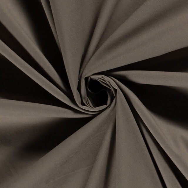 Baumwoll Voile Uni taupe grau