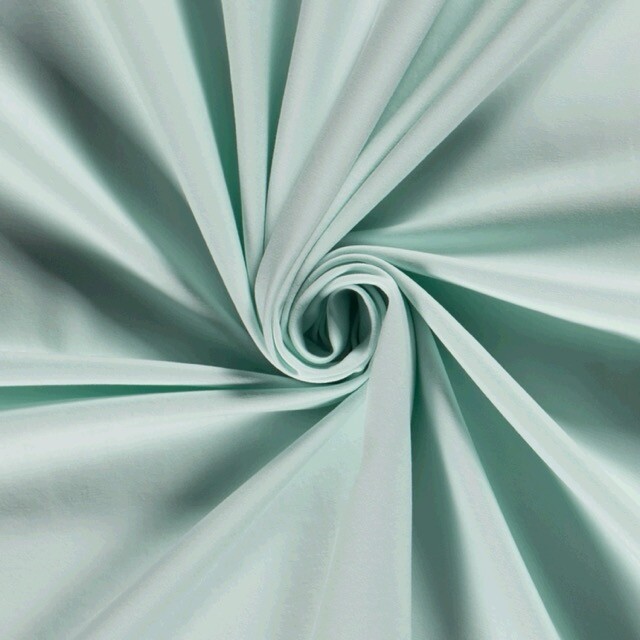 Baumwolljersey Uni eis mint