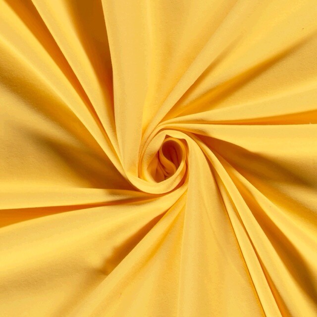 Baumwolljersey Uni buttergelb