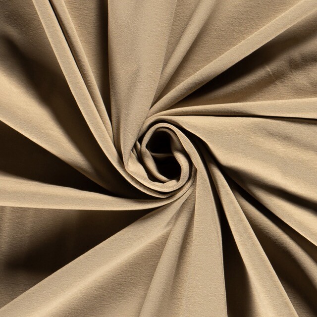 Baumwolljersey Uni beige