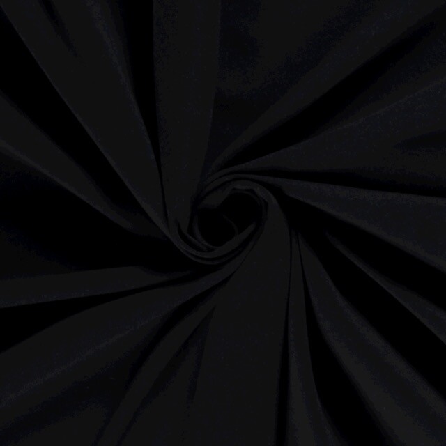 Baumwolljersey Uni schwarz