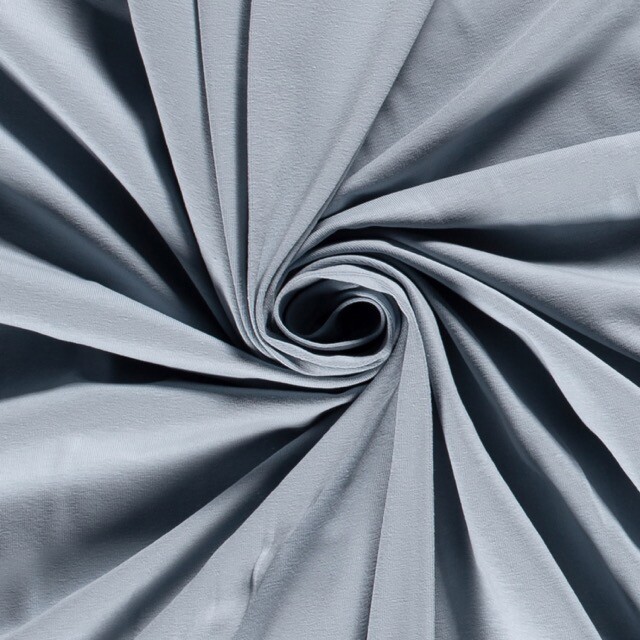 Baumwolljersey Uni himmelblau
