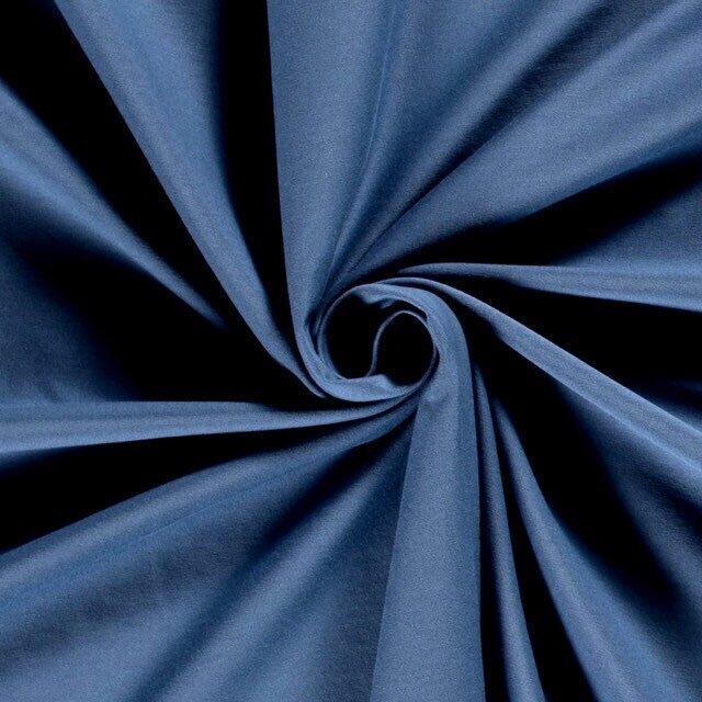 Baumwolljersey uni indigo