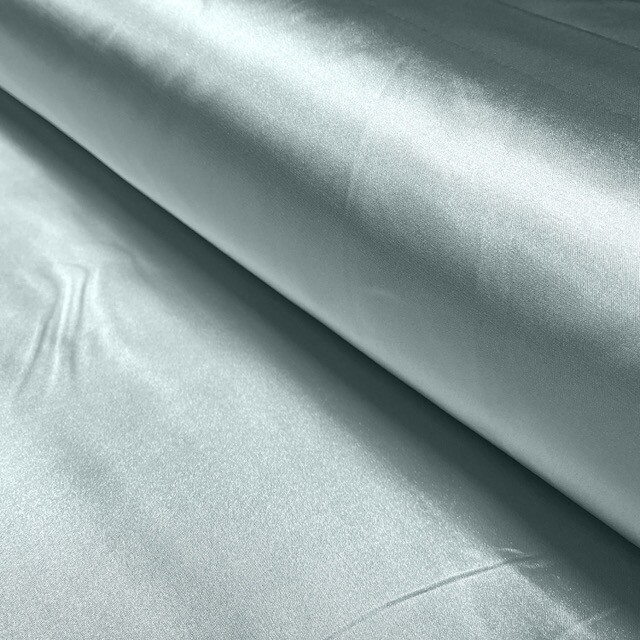 Satin stretch uni babyblau