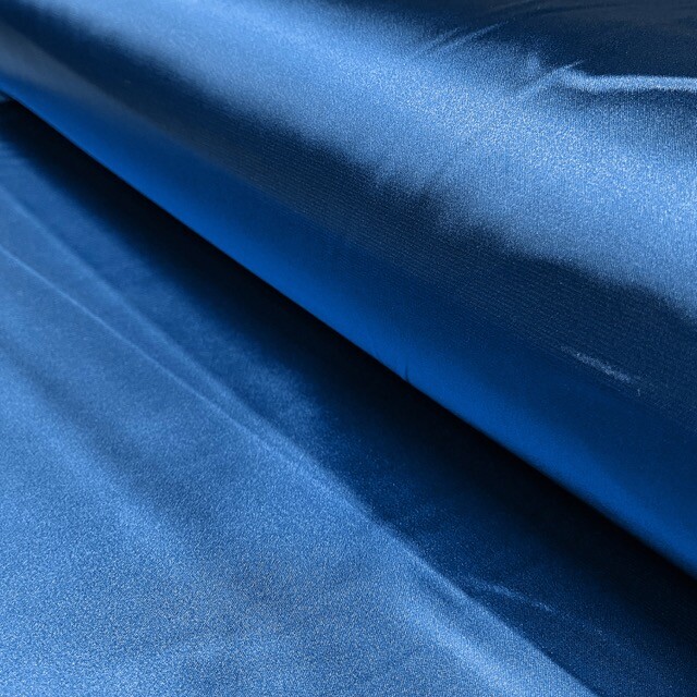 Satin stretch Uni kobalt