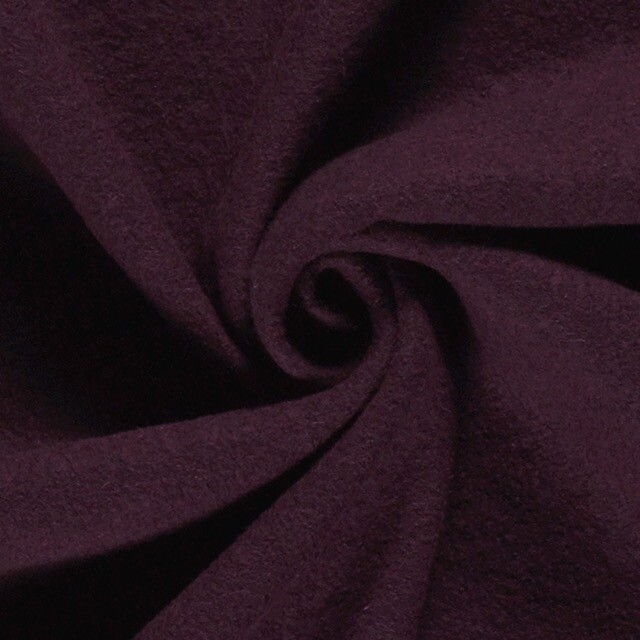 Wollwalk/Walkloden aubergine