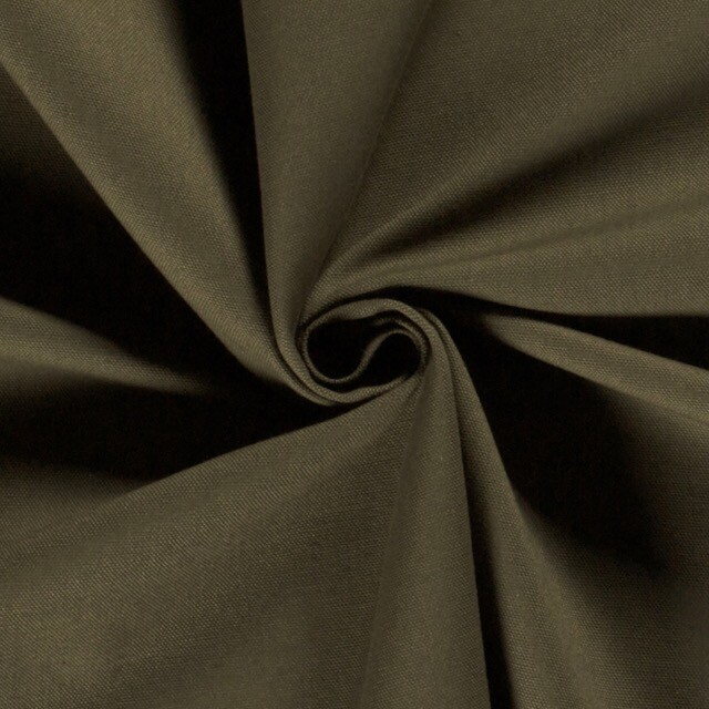 Canvas uni khaki grün
