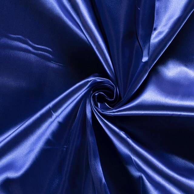 Satin Uni kobalt