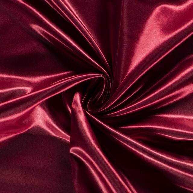 Satin Uni bordeaux