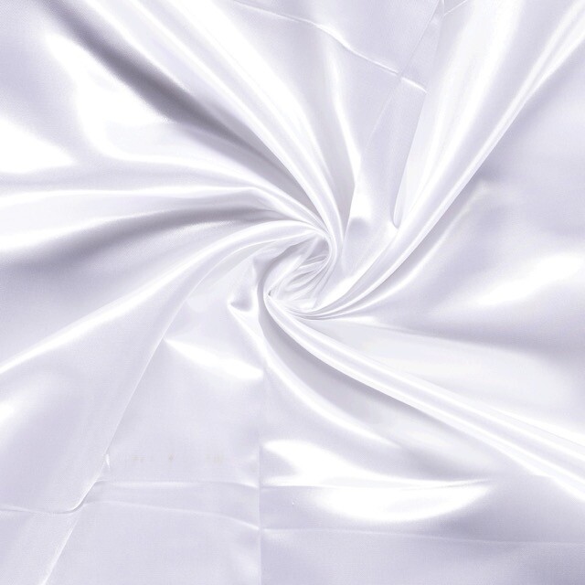 Satin Uni weiß